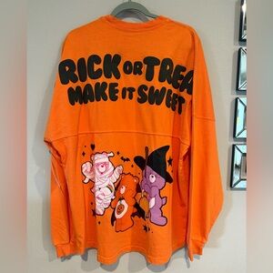 Care Bears Orange Long Sleeve Shirt By Spirit‎ Jersey Size XL Oversized
